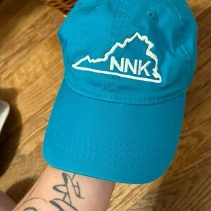 Teal Cap with White Embroidery